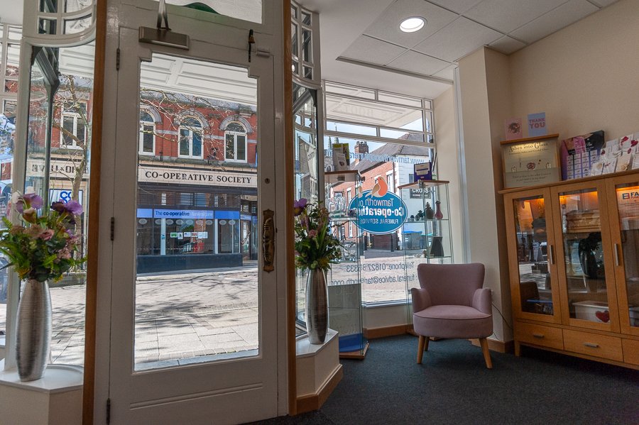 Tamworth Co-op Bereavement Advice Centre interior